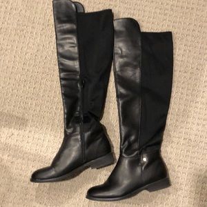 Black Steve Madden Knee Boots